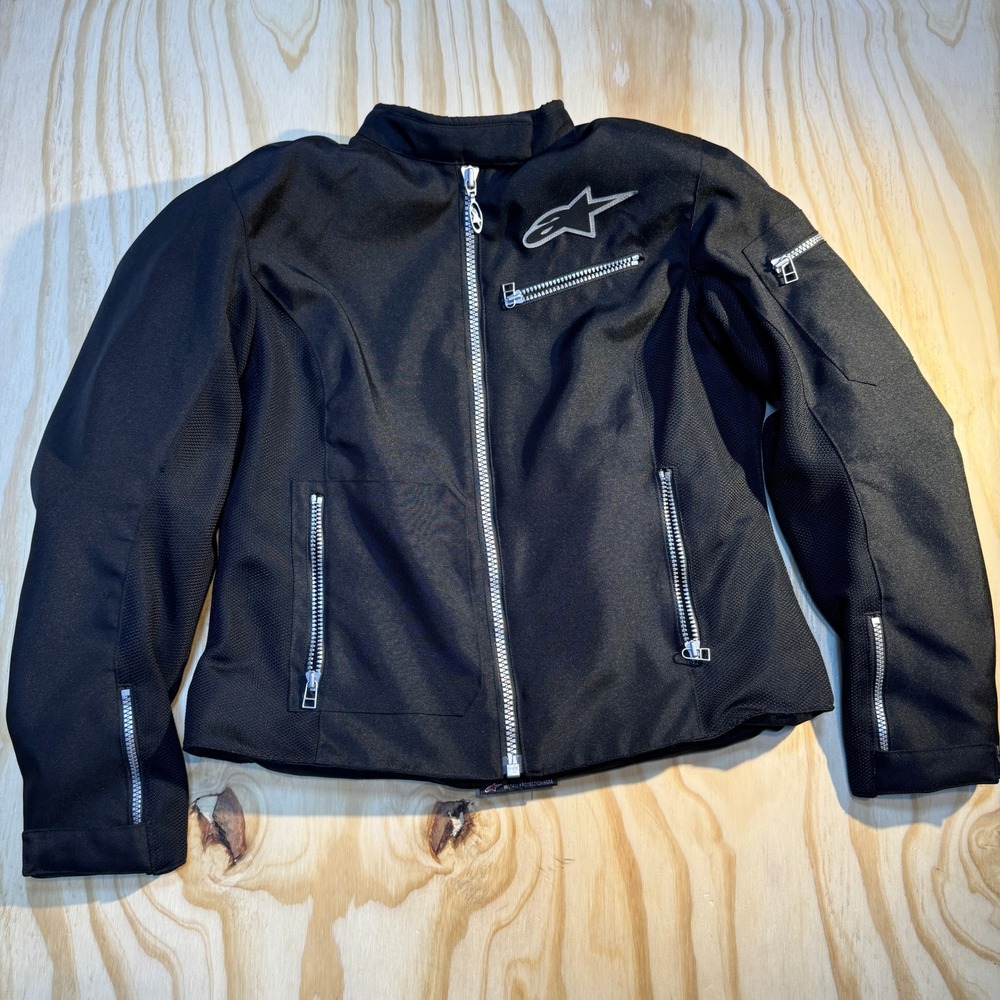 Alpinestars Women's Stella SMX Air Mesh Motorcycle Riding Jacket Black Size M